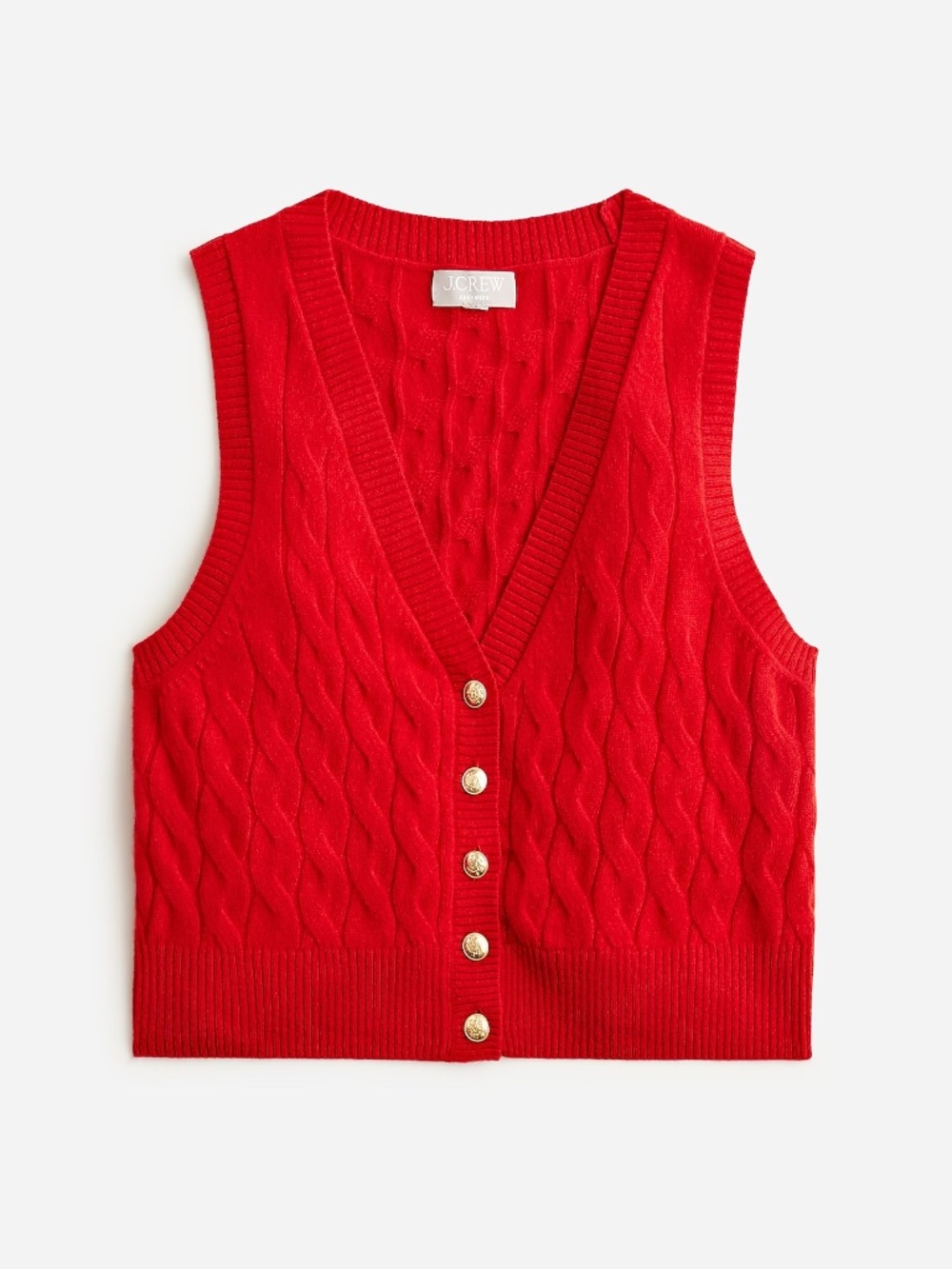 J. Crew - cropped cashmere vest